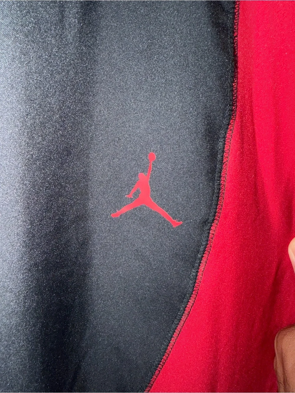 Jordan Black and Red Men's Training Joggers